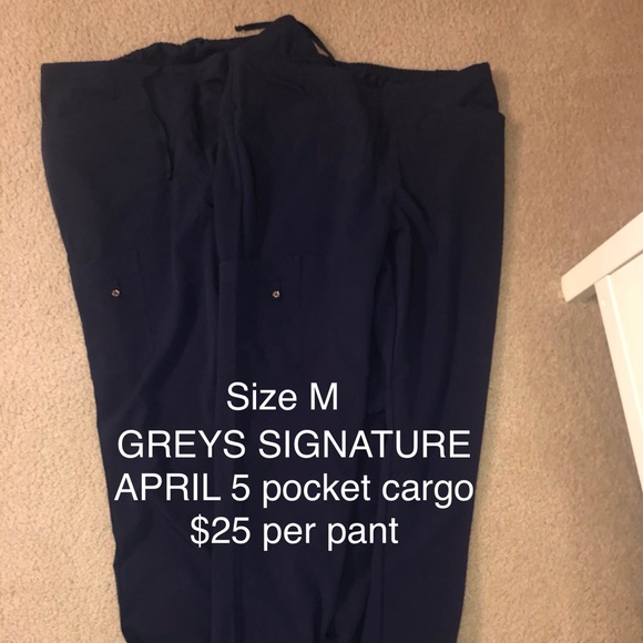 grey's anatomy signature april 5 pocket cargo scrub pants